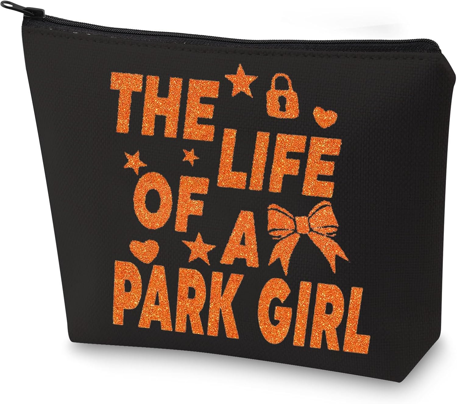 G2TUP Funny Park Girl Cosmetic Bag Magic Park Lover Gift The Life Of A Park Girl Zipper Pouch Bag Park Theme Merch (Life Of Park Gir-l)
