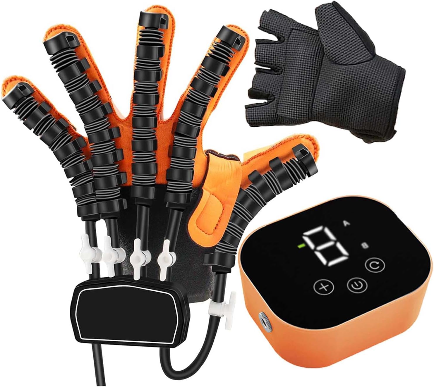 Rehabilitation Robot Gloves, Hemiplegia Stroke Arthritis Finger Orthosis, Finger Rehabilitation Trainer for Left and Right Hand, Relief of Hand Stiffness