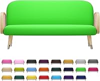 Vista 23 de MoNiBloom Funda para futón de tamaño Queen, elástica, sin brazos, funda para sofá sin brazos, protector de muebles, duradera y lavable, con Cereza