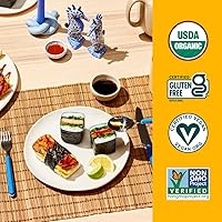Vista 5 de Gimme Seaweed Sushi Nori Premium - Hojas de algas tostadas orgánicas, keto, vegano, sin gluten, hojas de sushi nori estilo restaurante, 0.81 onzas