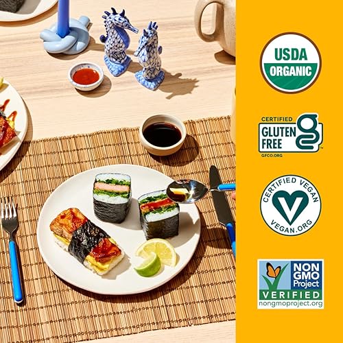 Miniatura 5 de gimMe Snacks - Algas tostadas orgánicas - Sushi Nori - 0.81 onzas - (paquete de 12) - Sin OMG, sin gluten, keto, paleo