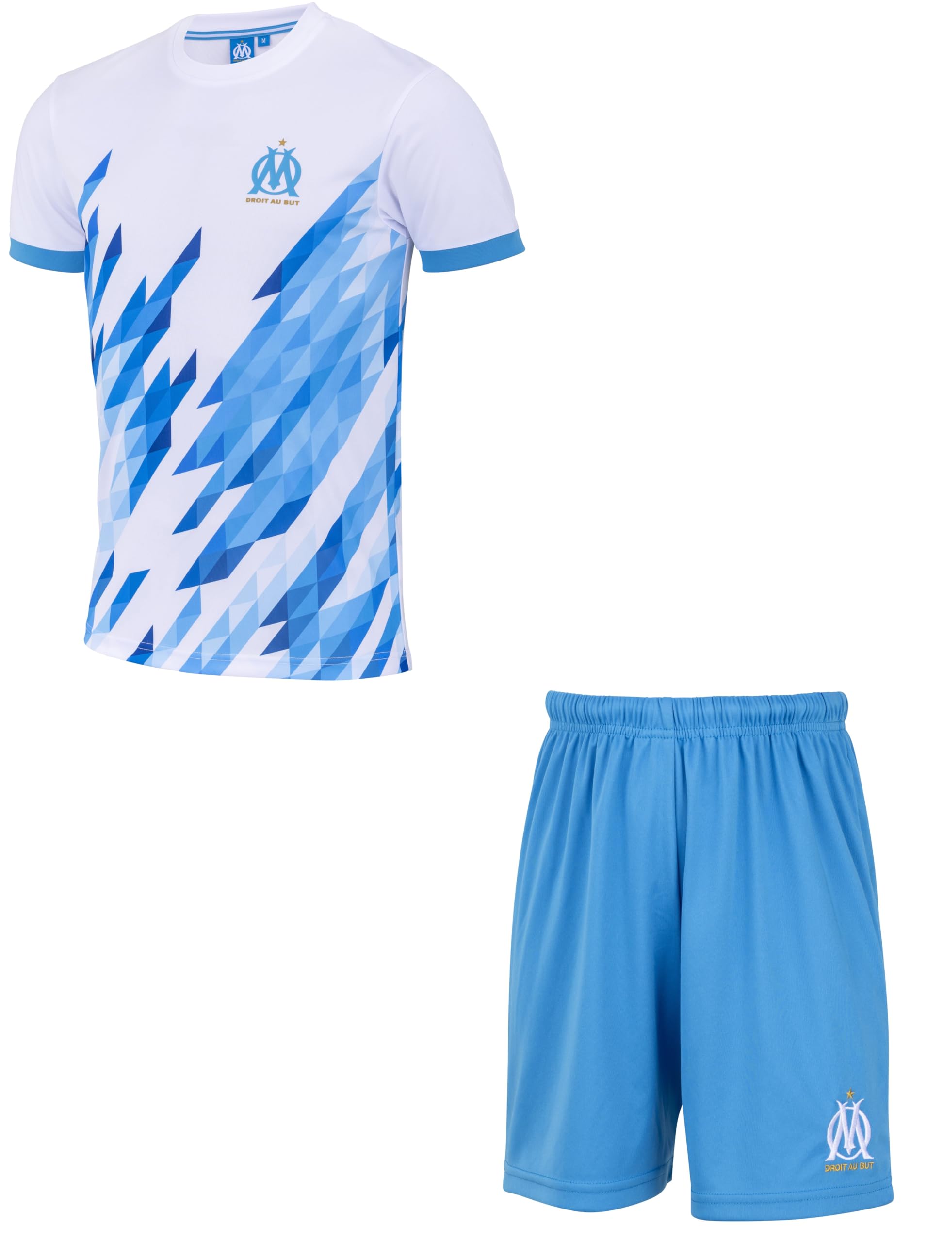 OLYMPIQUE DE MARSEILLE Maillot Short Om - Collection Officielle Taille Enfant