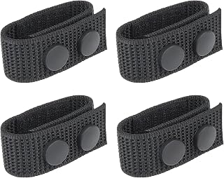 Belt Keepers, 4 Pack Duty Belt Law Enforcement Accessories Nylon Web Security Tactical Belt Keepers with Double Snaps UIInosoo for Police Military 2¼" Wide Utility Belt