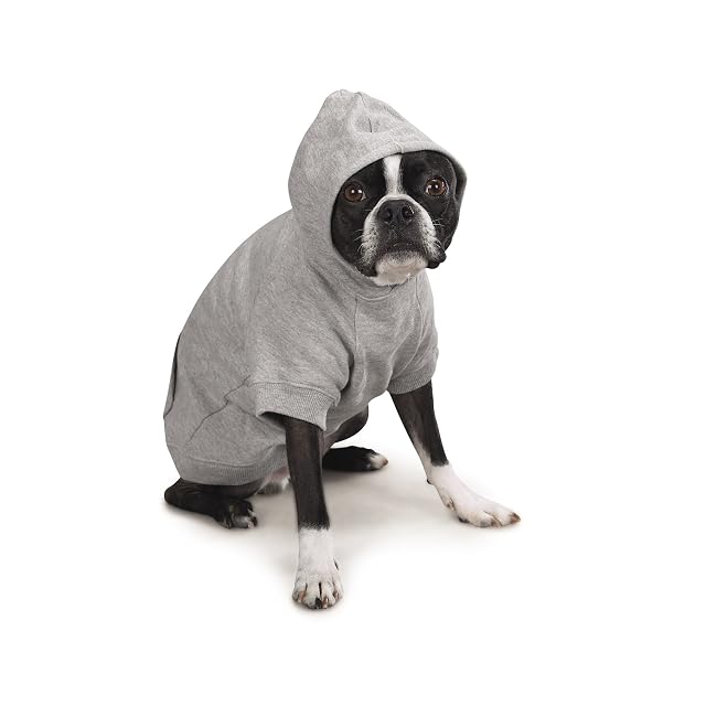 Foto 2 de 5 de Zack & Zoey Sudadera básica para Perros, 8 Pulgadas, Talla XL, Gris Jaspeado