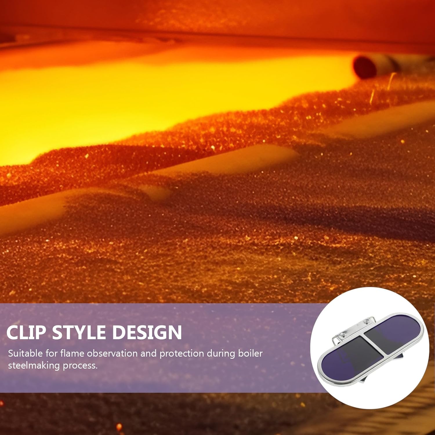 Welding Steelmaking Goggles Flip-up Clip-on Protective Eyeglasses with Cap Industrial Safety Goggles for Eye Protection in High-heat Environments