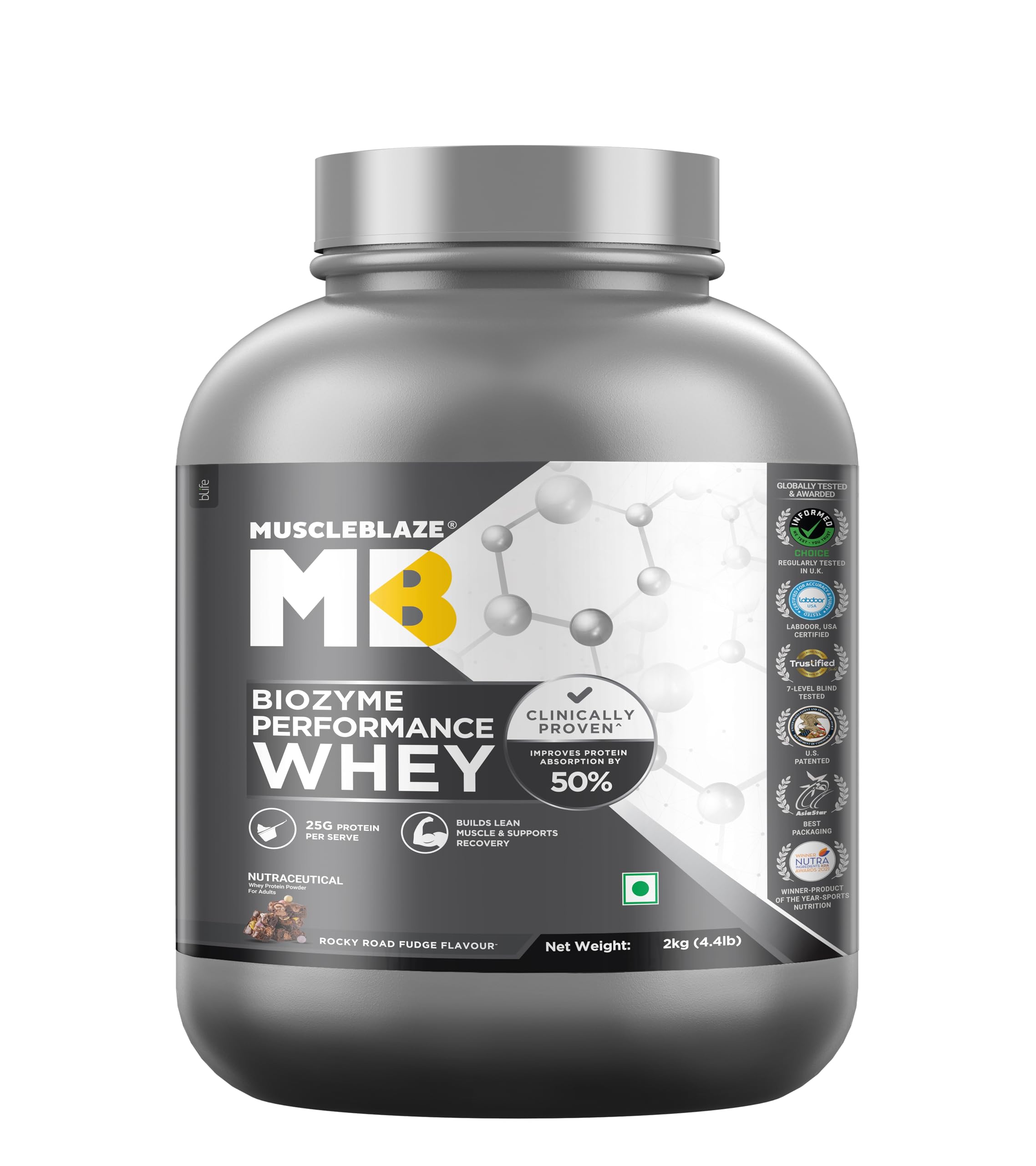 MuscleBlaze Biozyme Performance Whey Protein, 1kg Refill Pack — Amazon image 10