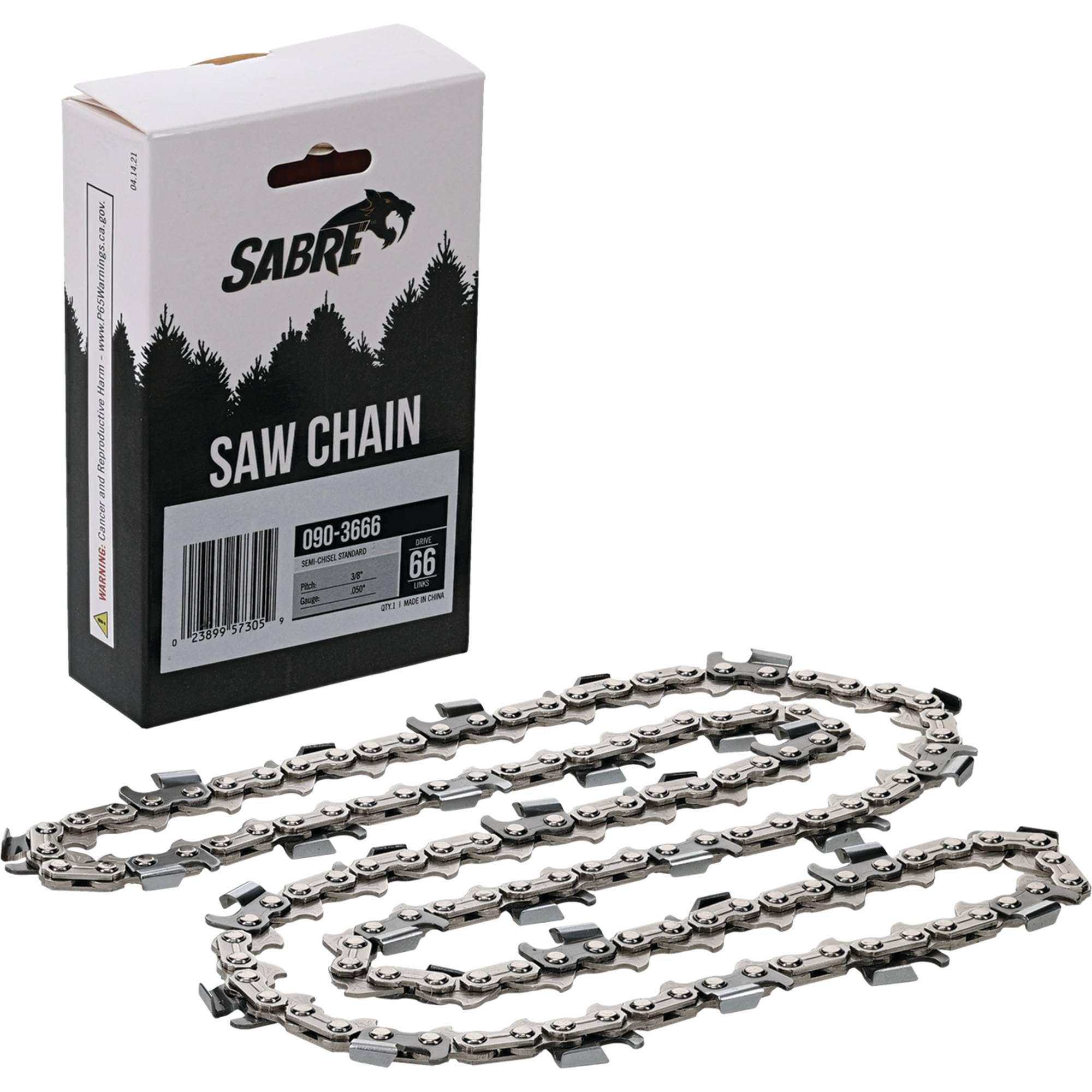 Chaîne boucle 66 DL Noir Stens pour entretenir le jardin et débiter le bois de chauffage
