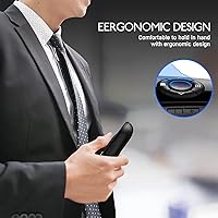 Vista 4 de 2 en 1 USB tipo C Clicker de presentación, control remoto inalámbrico para presentaciones en PowerPoint con control de volumen, avance