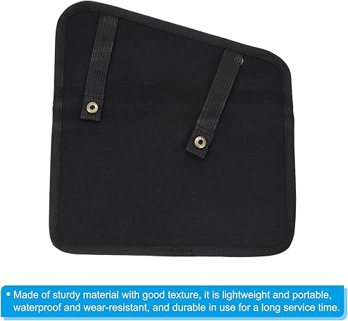 Miniatura 4 de PATIKIL Organizador de reposabrazos para silla, silla plegable, bolsillo lateral, portátil, para libros, aperitivos, bolsa de almacenamiento para