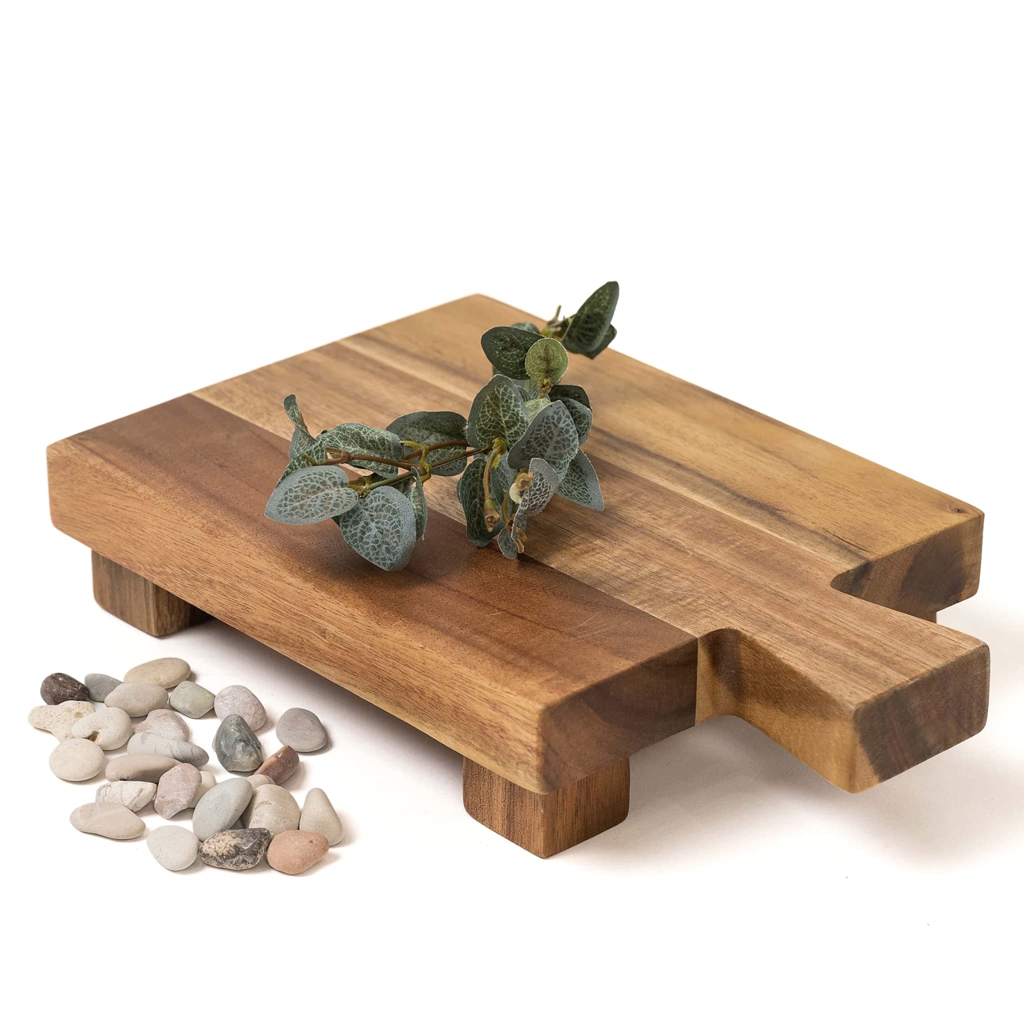 Kurrajong Farmhouse wood pedestal stand | small acacia wood riser | wooden riser board | pedestal board to display your plants | 9