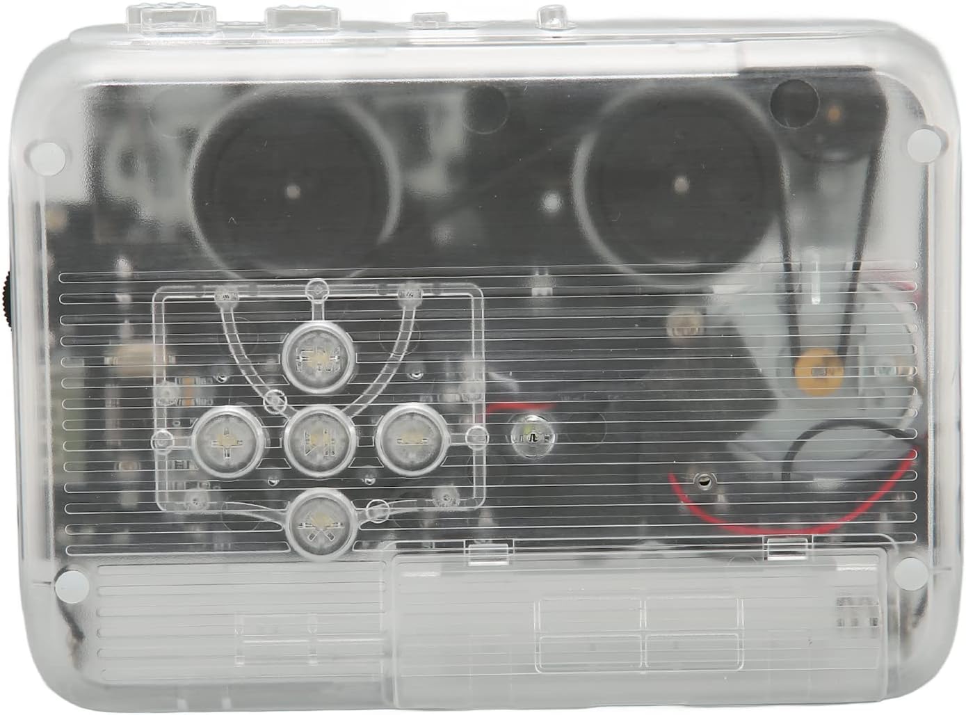 ErPortable Tape to MP3 Convertessette PlayerPortable Cassette ConverterPortable Tape Player,Cassette to MP3 Converter Multifunction Auto Reverse Transparent R Portable Tape