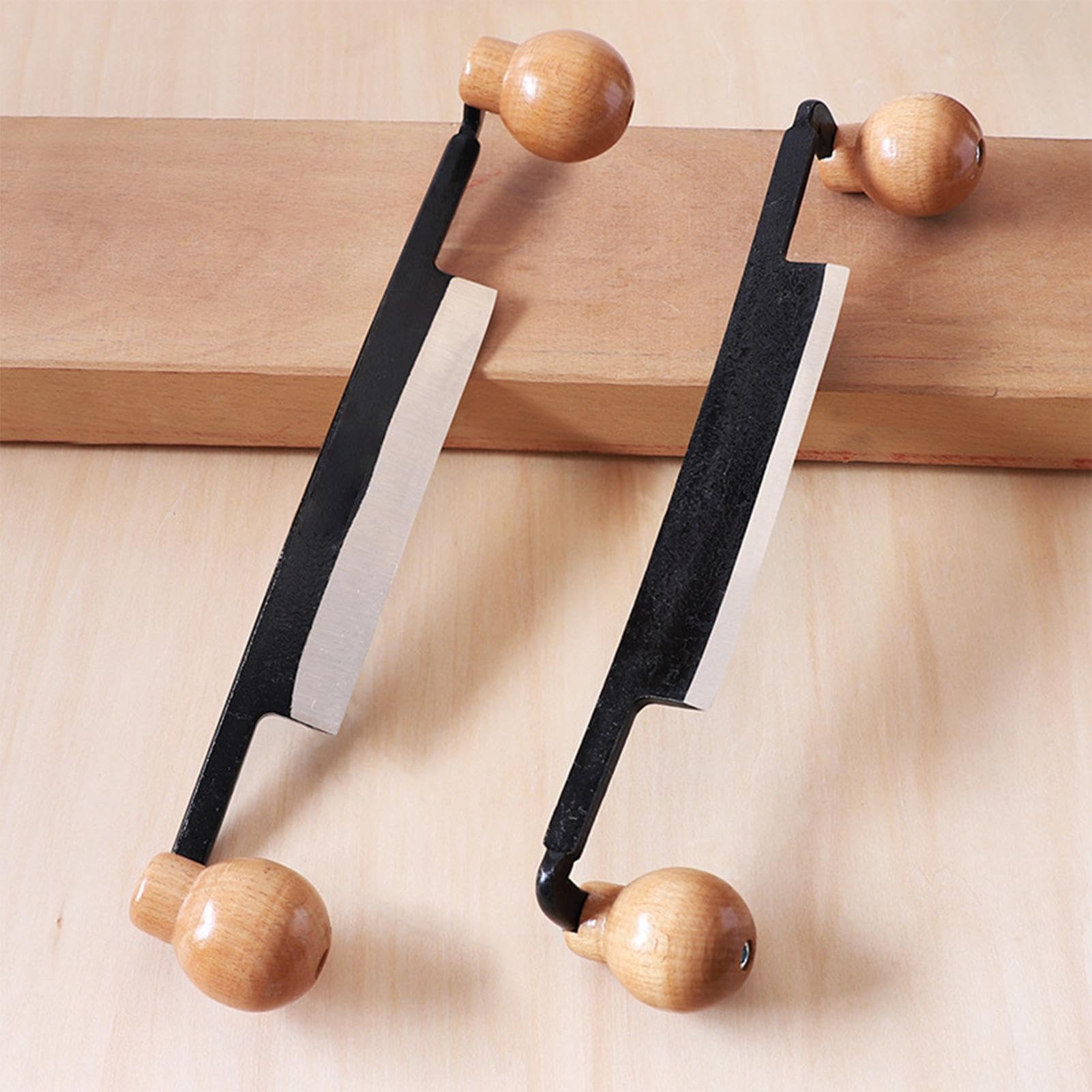 Strumento per la rimozione della corteccia, strumento per la rasatura, Raschietto per legno a doppio manico dal design Trenchant per rimuovere la corteccia, Strumento per la lavorazione del