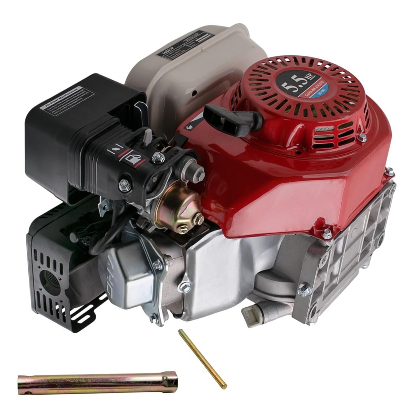 Motor De Gasolina 68x45 Mm, 4 Tiempos, 5, CV, 160 CC, Arranque Manual, 168F, 4T Rendimiento Potente