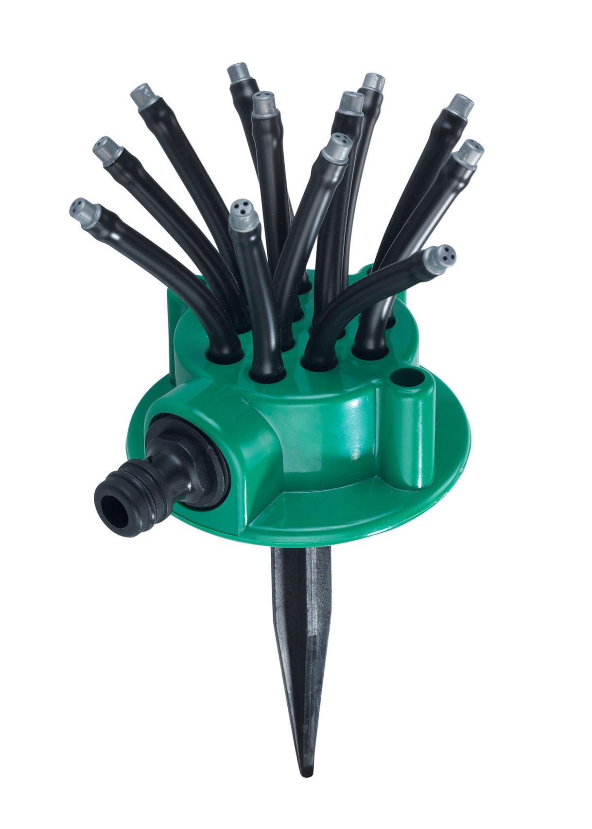 Maximex Gartensprinkler mit Flexi-Armen, 12 Flexible Arme, bewässert gezielt Beet & Rasen, wassersparend (Packung mit 4)
