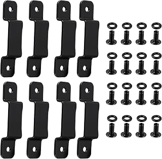 8 Pcs Tape Measure Clip Metal Measuring Tape Holder Belt Clips Universal Tool with Screws Hanger Storage Dock Easy to Carry for Mount Drill Power Measures Belt Clips Tool Pocket Pouch