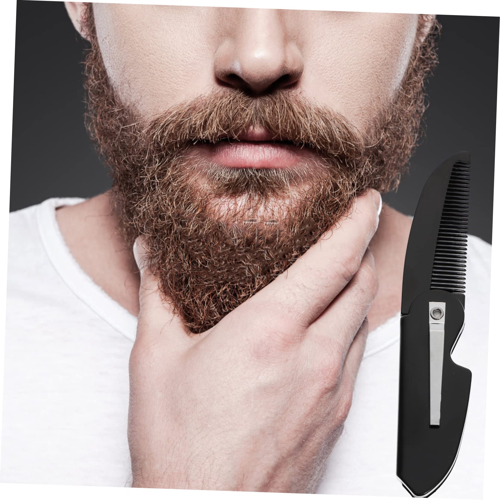 Beavorty 20pièces Peigne à Barbe Peignes De Voyage Accessoire Pratique Pour Coiffage Et Entretien Barbe