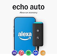 Amazon Echo Auto: Hands-Free Alexa Car Adapter with 5-Mic Array, Fast Charger, Music Streaming & Smart Home Control