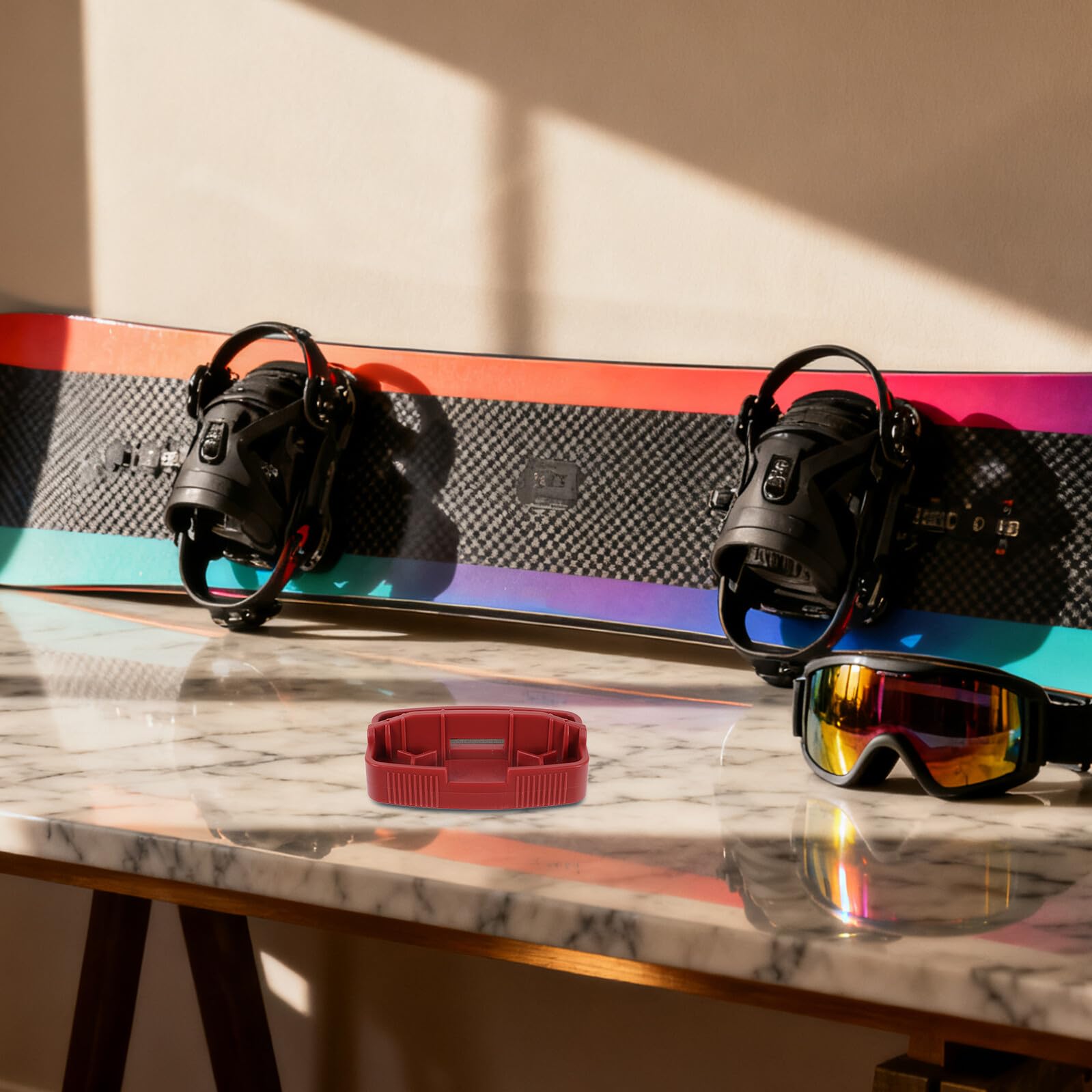 BESPORTBLE Ajustador del Ángulo de Esquí para Snowboard Herramienta de Medición y Posicionamiento Regla de Bisel de Canto de Esquí Herramienta de Ajuste de Canto de Guía de Snowboard Uso