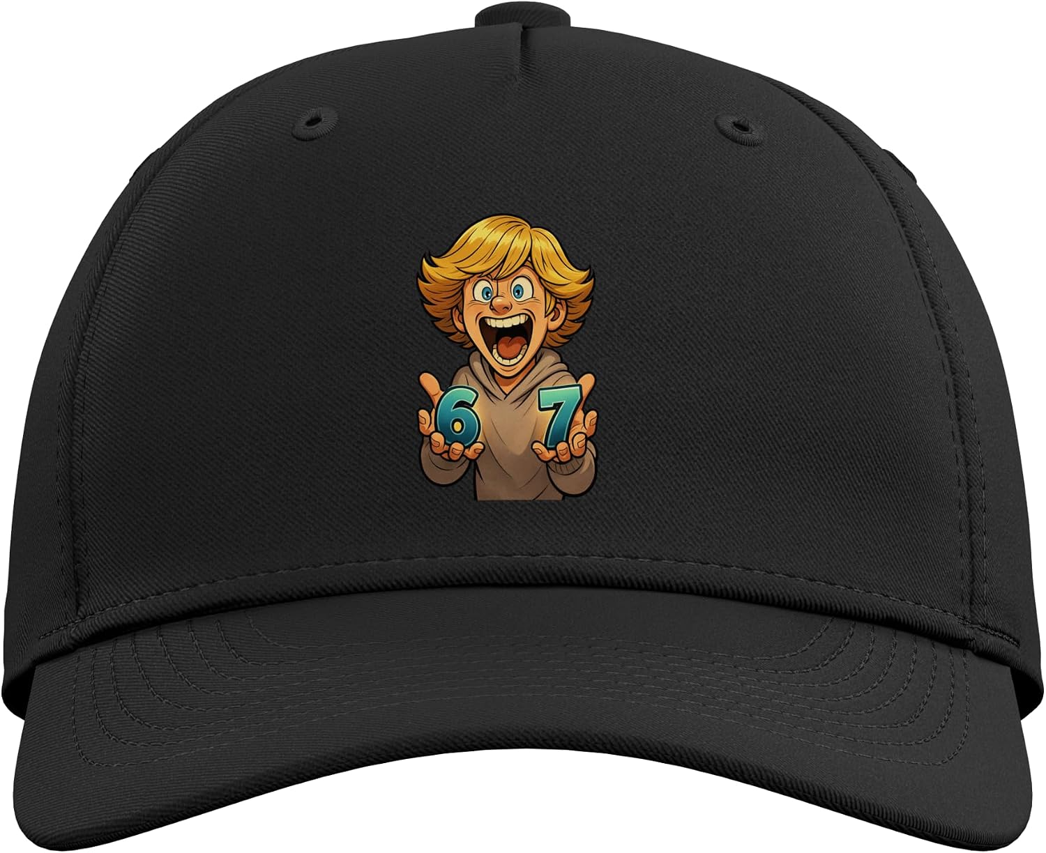 Mason 67 Meme Six Seven Funny Viral 6-7 Men Women Kids Adjustable Baseball Hat image 2
