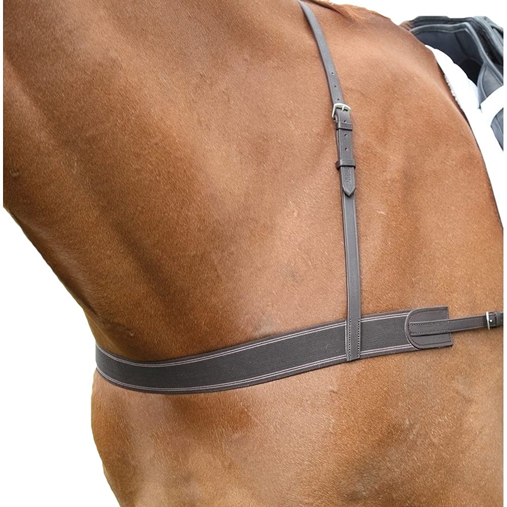 Shires Ecuestre - Blenheim Elástico BreastGirth - Havana - Talla: Onesize