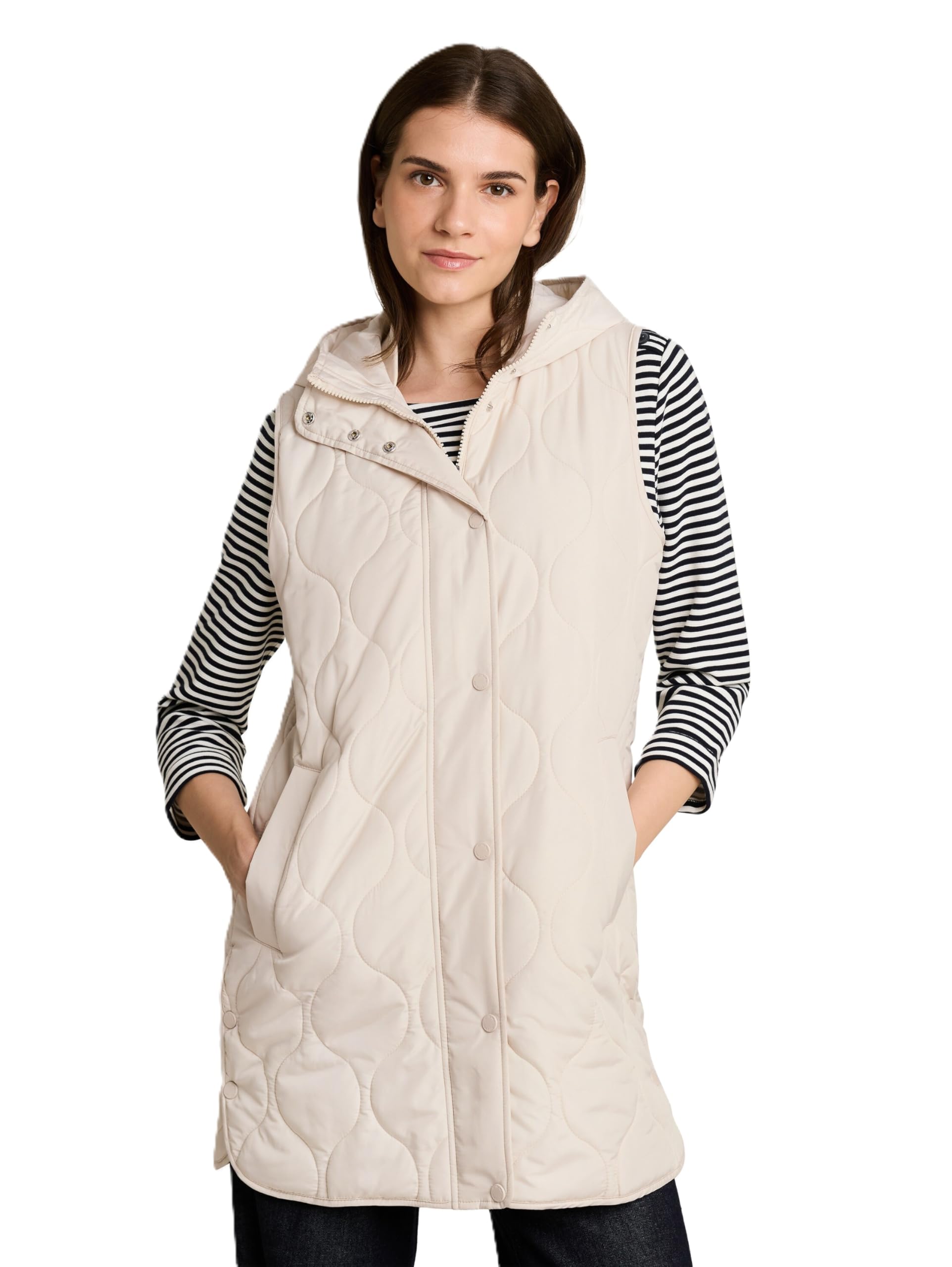 Chaleco TOM TAILOR 1052104 de mujer en color Cold Beige talla M 7