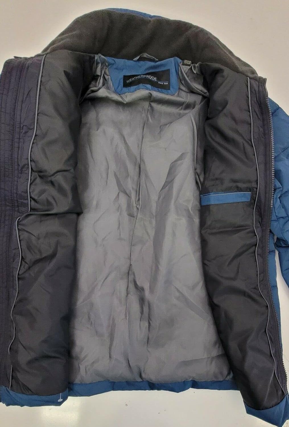 Weatherproof Men’s Puffer Jacket (Blue, M) - Image 3