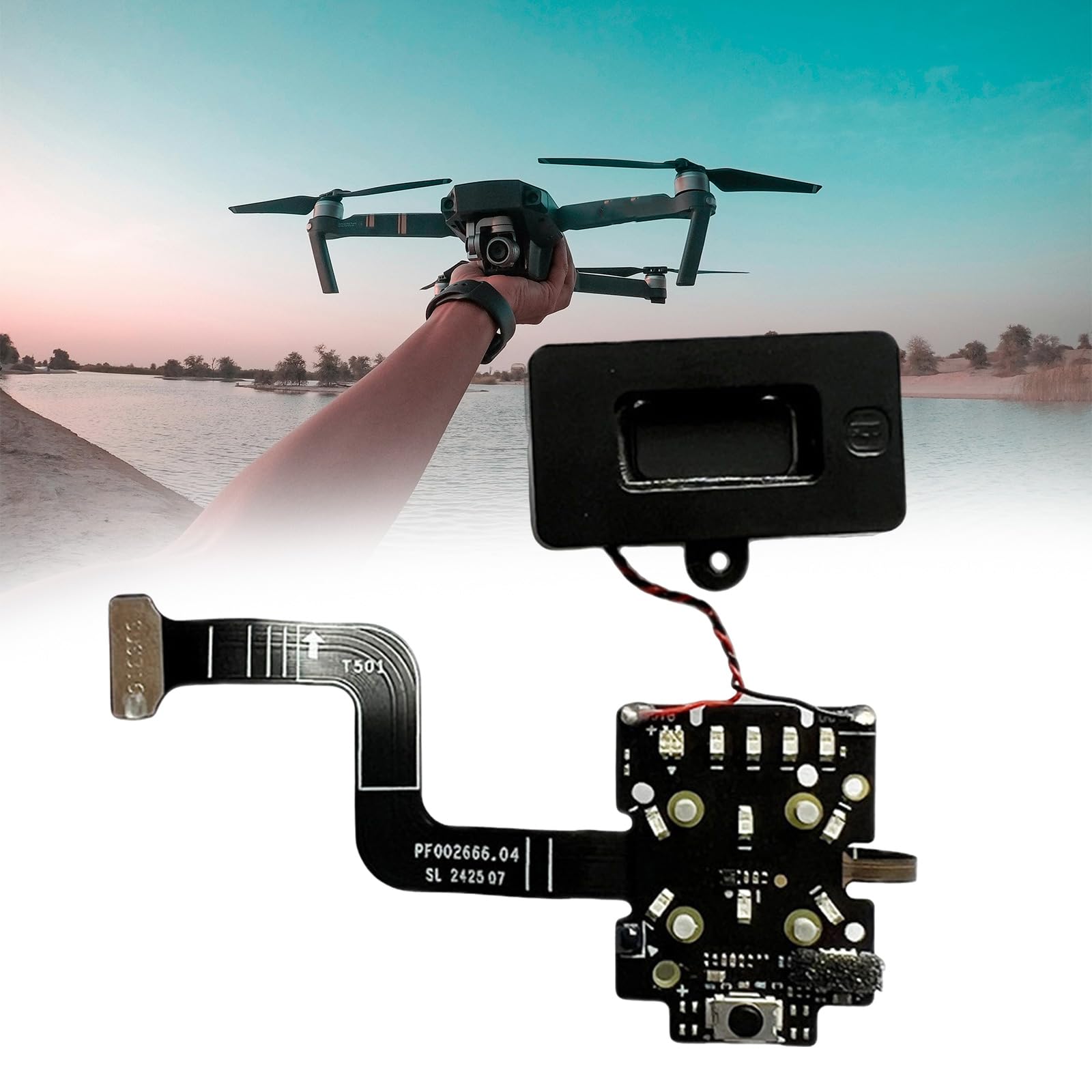 Set mit funktionaler Tastatur, Tastenbrett und Lautsprechermodul, Reparaturkomponente, UAV-Zubehör, UAV-Zubehör