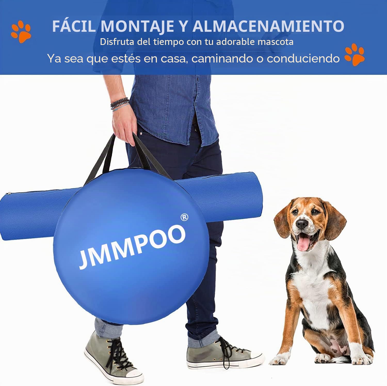 Equipos de Agilidad para Perros, 60 Piezas Set de Entrenamiento de Agilidad para Perros Equipos de Agilidad con Túnel, Altura Ajustable Vallas Agility, Obstáculos de Salto, Bolsa de Transporte