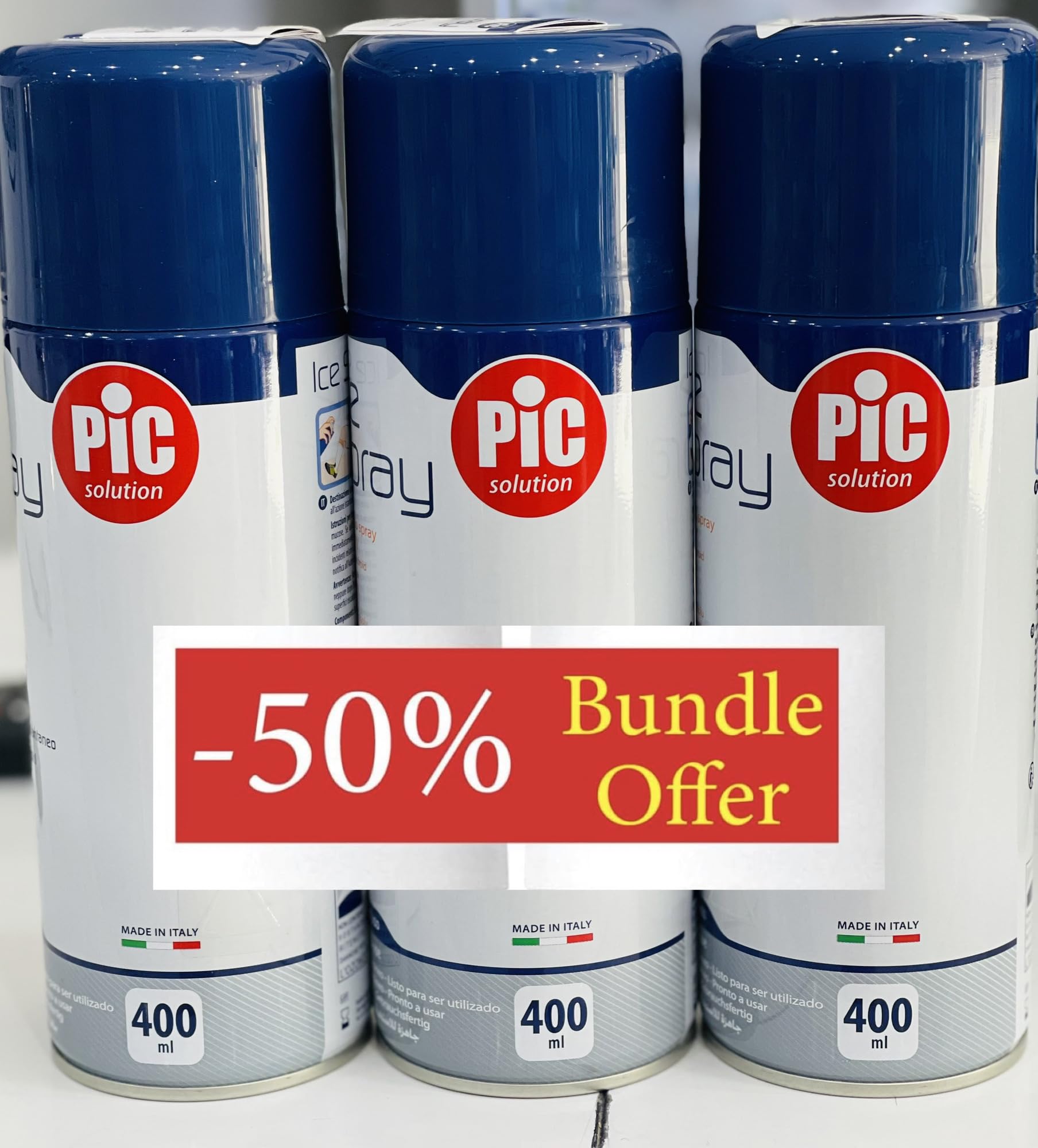 Pic ice spray 400 pack of 3