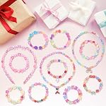 Funtopia Kit de fabrication de bracelet pour les filles, 780 Pcs 32 Types Perles pour Bracelets Colliers Bandes de tête, Kits de fabrication de bijoux avec charmes d'argile, Perles de lettre et Pearl Perle, DIY Cadeaux d'artisanat pour anniversaire, Fête, Vacances 32 Styles de perles colorées