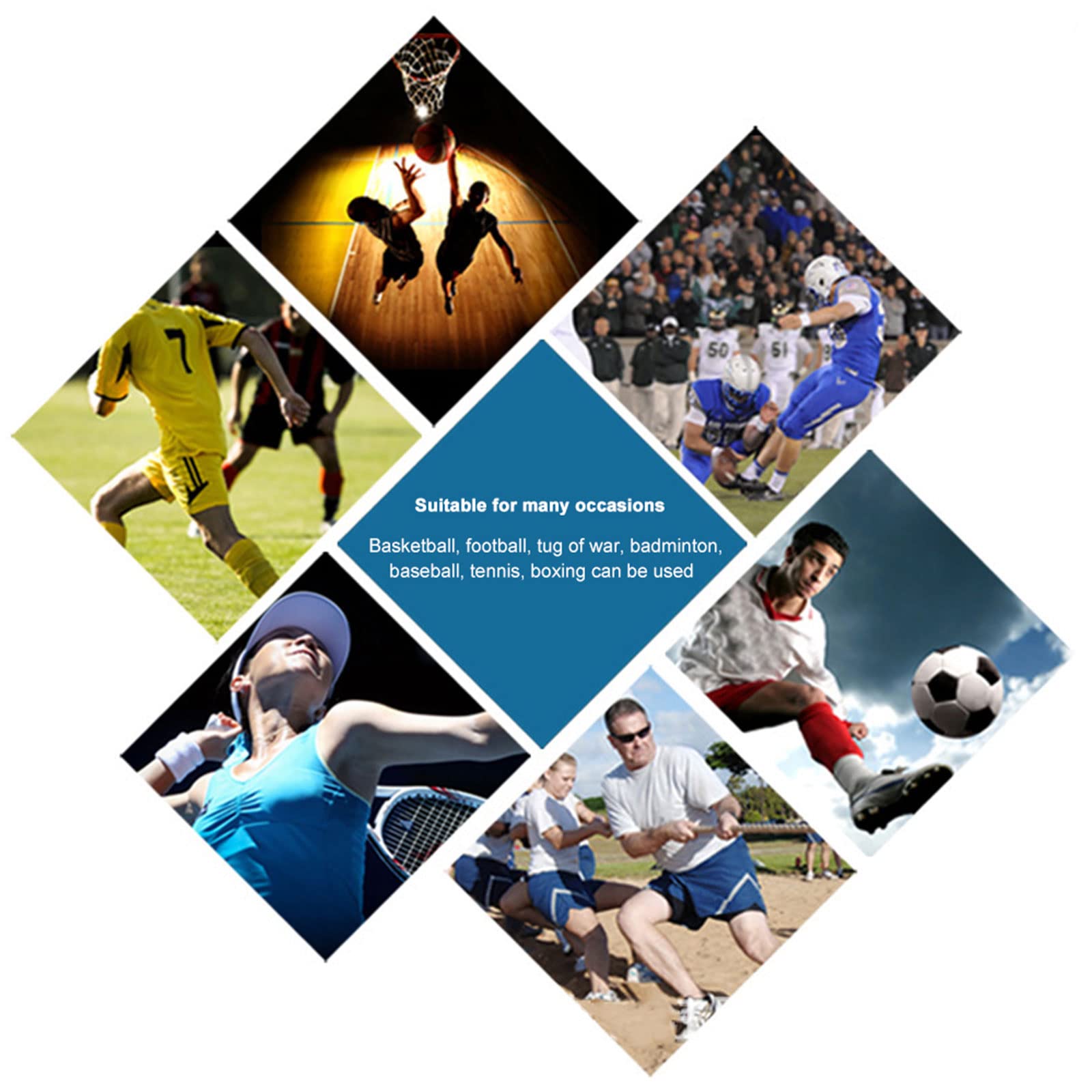 Tableau D'affichage à 4 Chiffres QANYEGN – Pliable, Double Face, Pour Tennis, Basket, Badminton, Bleu
