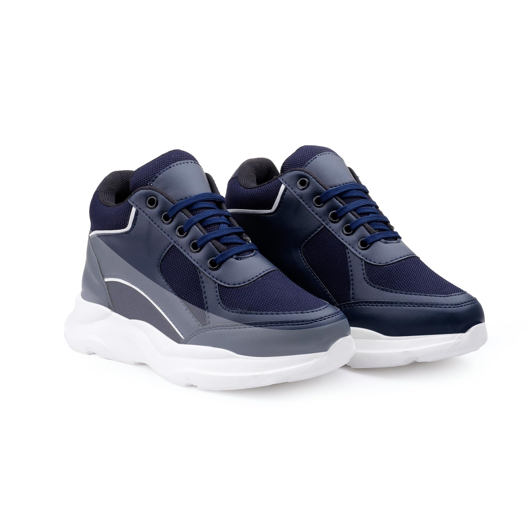 YUVRATO BAXI Women's 3.5 Inch Hidden Height Increasing Casual Sneakers | Stylish Faux Leather Sports Shoes for Women with Lightweight EVA Sole.-picture-10