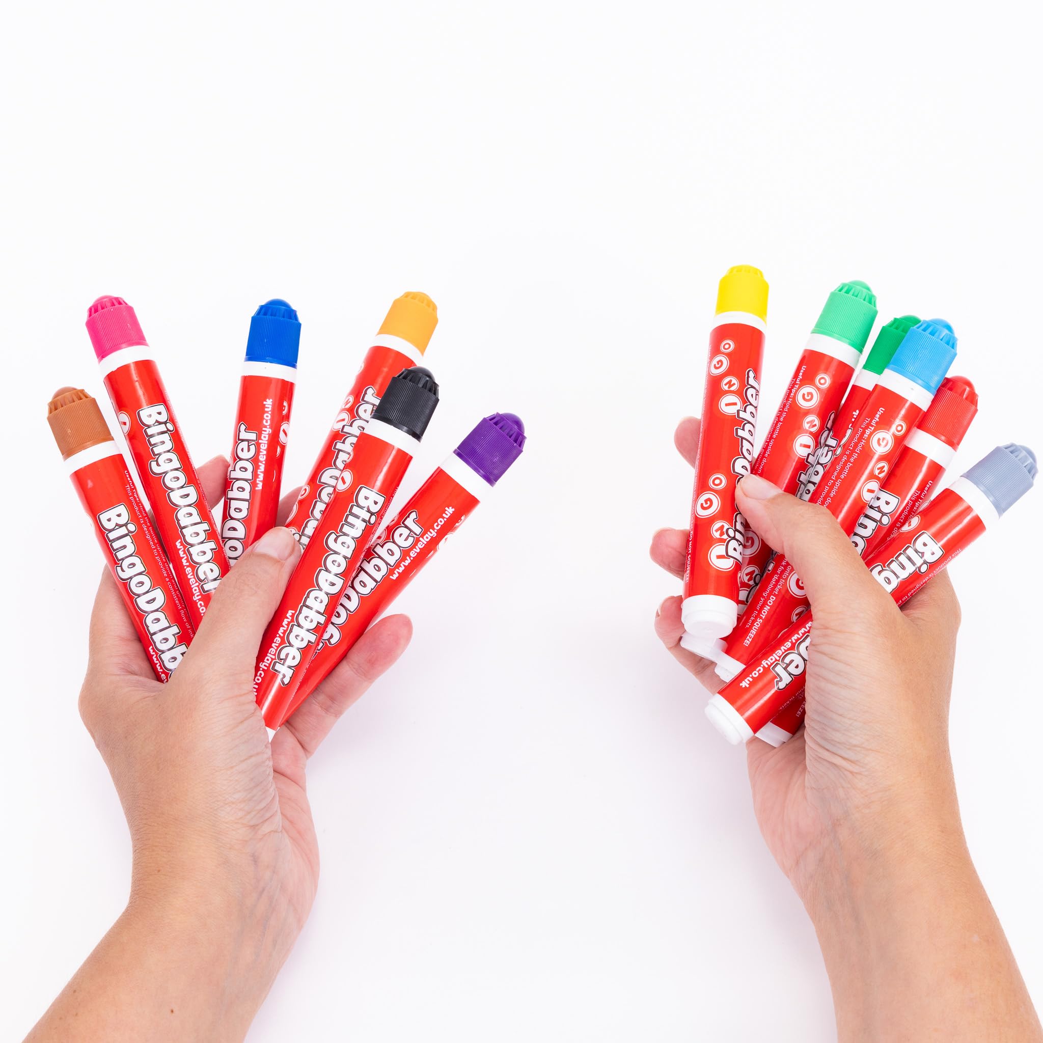 evelay 12 farbige Bingo-Dabber-Filzstifte, gemischte Stifte, Ticket-Dobber, tropffrei