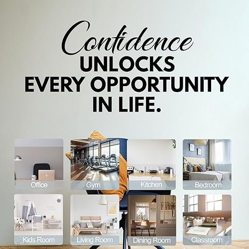 Miniatura 5 de BATTOO Calcomanías motivacionales para pared, calcomanías inspiradoras para pared, con cita de vinilo para oficina, éxito, aula, entrenamiento,