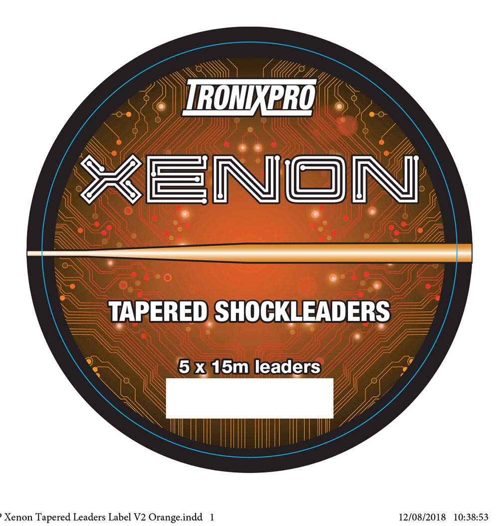Tronixpro Xenon Tapered Leaders, Orange, 0.28-0.60mm, 10lb-50lb, 5x15m โ image 1