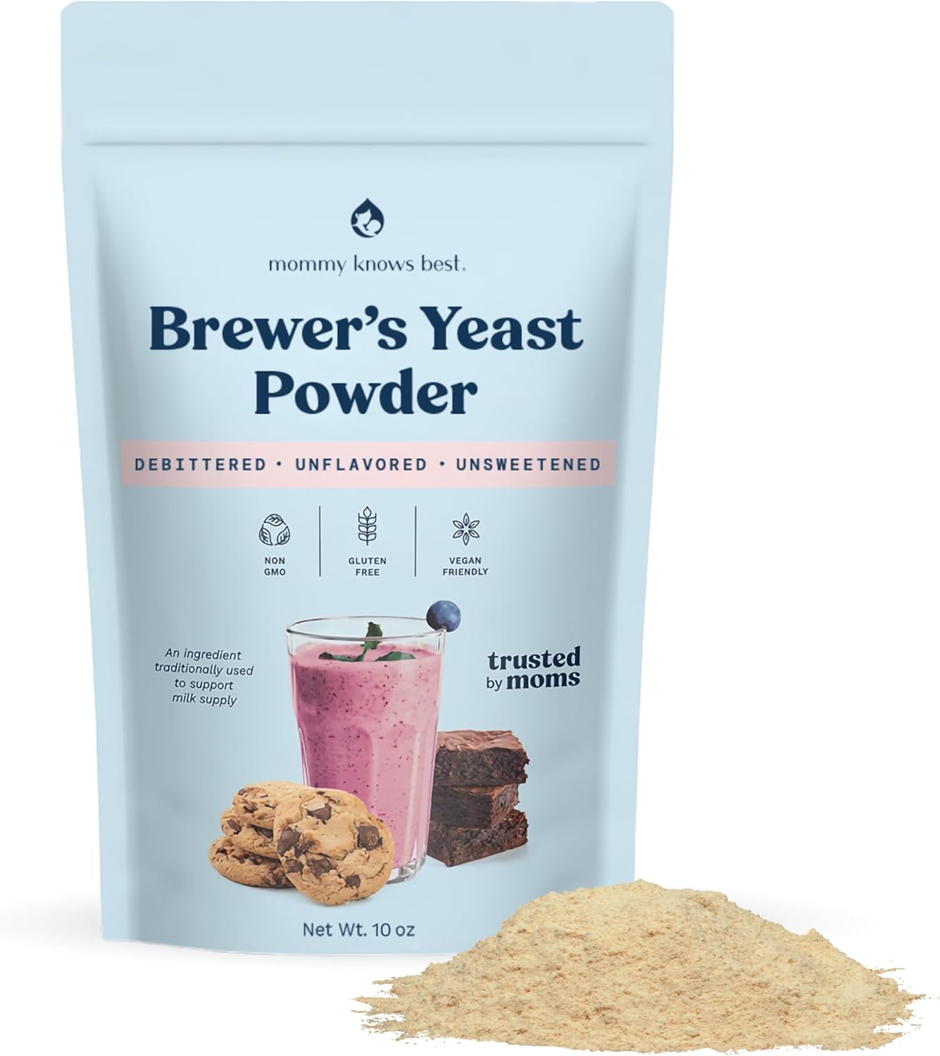 Mommy Knows Best Brewer's Yeast Powder for Lactation Support for Breastfeeding