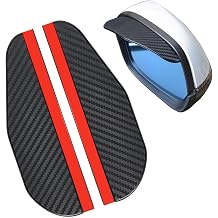 Compatible with Suzuki Maruti Esteem 1000 1998-2005, 1 Pair Rear View Mirror Rain Visor Car Side Wing Mirror Rain Protector Rear View Mirror Cover, B Carbon Fiber Look