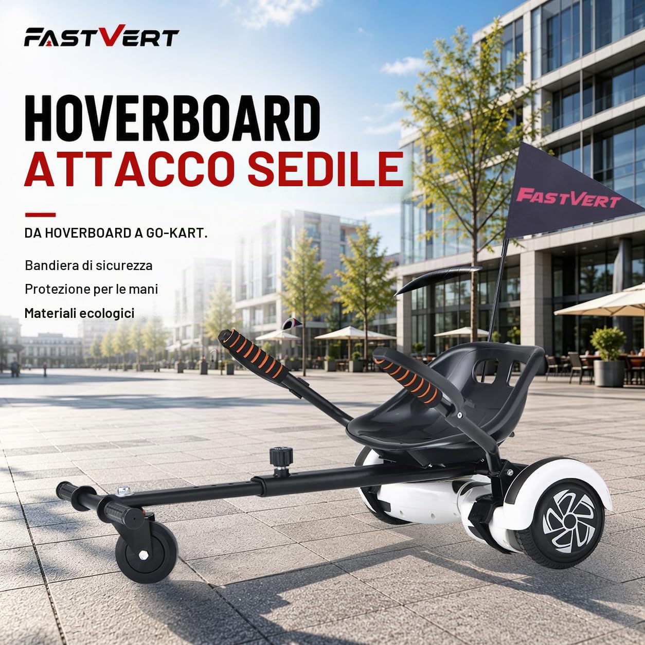 Hoverbords Go Kart,Overbords Seggiolino Trasforma Hoverbords in Go-Kart, Rende la Guida Molto Divertente e sicura