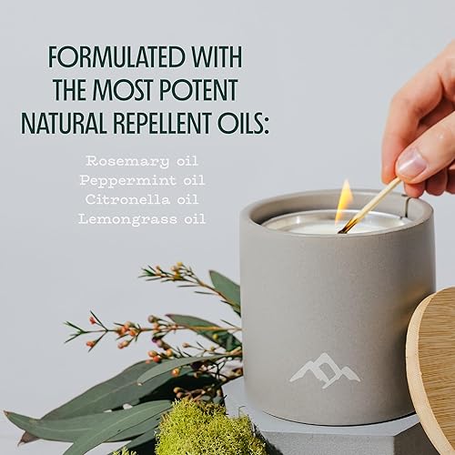 Miniatura 5 de Murphy's Naturals Repuestos de velas repelentes de mosquitos para patio al aire libre, sin DEET, aceites esenciales a base de plantas, mezcla de