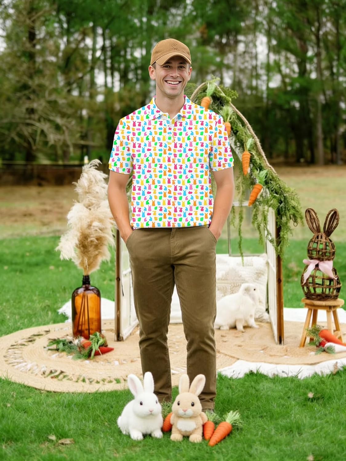 Men Polo Shirts Funny Festival Themed Graphic Tee Short Sleeve Dry Fit Moisture Wicking Golf - Image 7