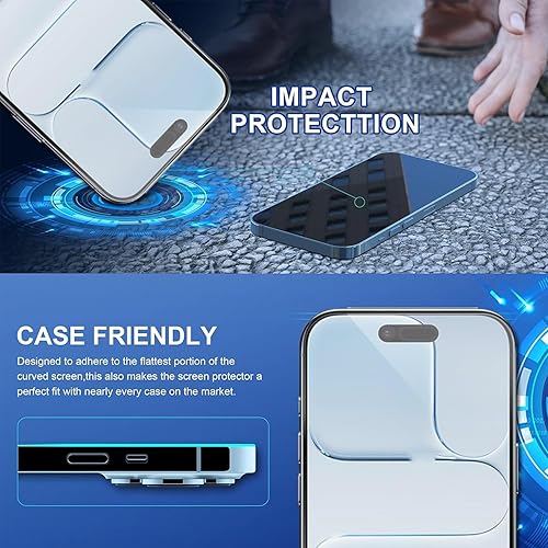 Miniatura 72 de ImpactStrong Protector de pantalla de vidrio templado inastillable para iPhone 11 / iPhone XR [marco de fácil instalación] [sin burbujas]