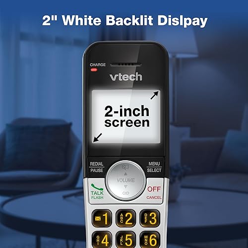 Miniatura 8 de VTech VG232 Teléfono inalámbrico con contestador automático - con pantalla grande Altavoz dúplex completo Identificador de llamadasllamada en espera
