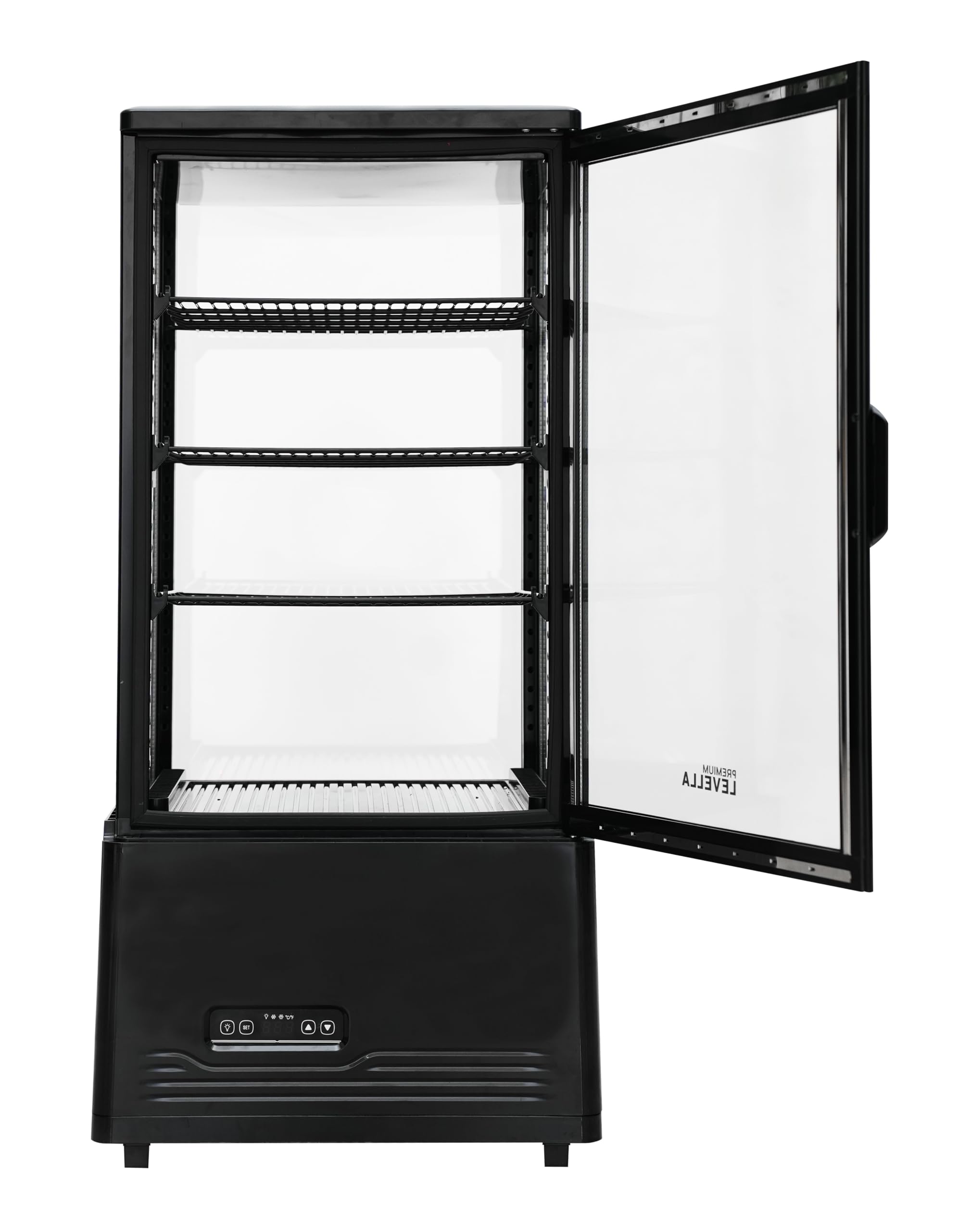 PremiumLevella PRNT297DX 2.9 Cu. Ft. 4-Sided Glass Refrigerated Display Case