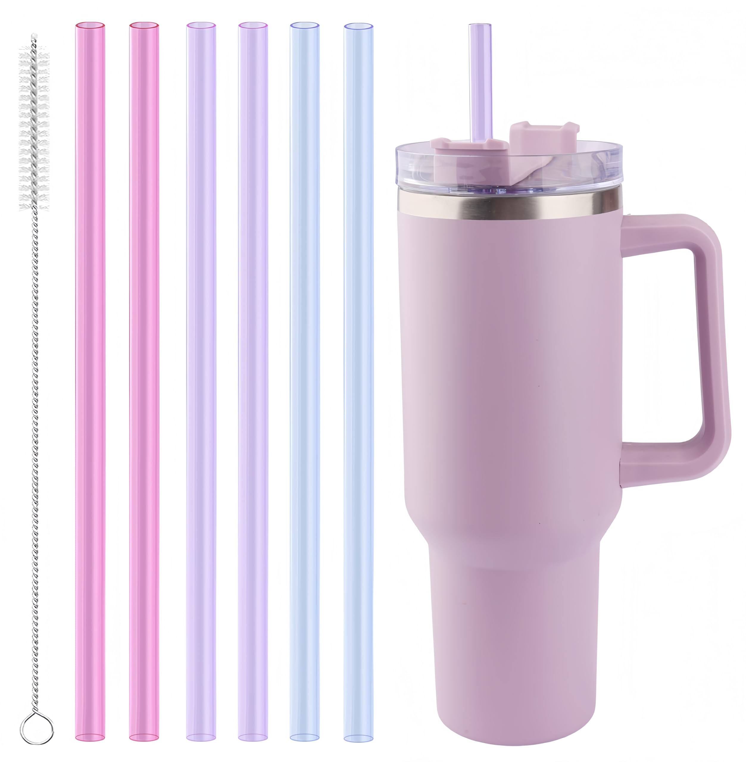 Joshey Replacement Straws for Stanley Quencher 40oz Tumbler, 6 Pack