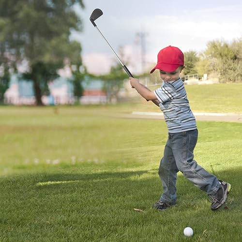 Miniatura 5 de JOINBO Juego de palos de golf para niños pequeños, para mano derecha, 6 pelotas, 3 palos de golf, 2 hoyos de práctica, 2 bases, juguetes deportivos