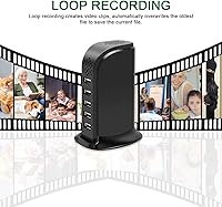 Vista 3 de WiFi Security Camera, Hidden Spy Camera Charger, 1080P Hidden Camera Nanny Cam with Loop Working for Indoor Surveillance up to 128GB SD Card