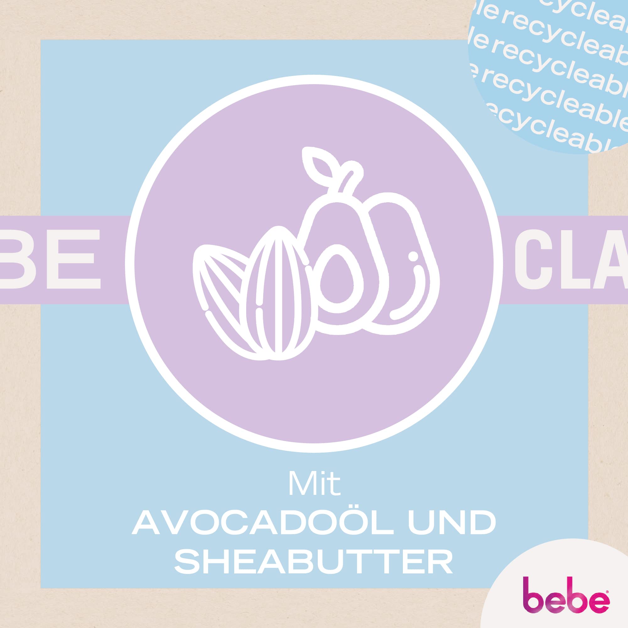 bebe Classic pielęgnacja ust (12 x 4,9 g), pomadka do ust z olejkiem z awokado i masłem shea, delikatnie pielęgnuje usta dzięki 98% składnikom naturalnego pochodzenia i bez olejów mineralnych