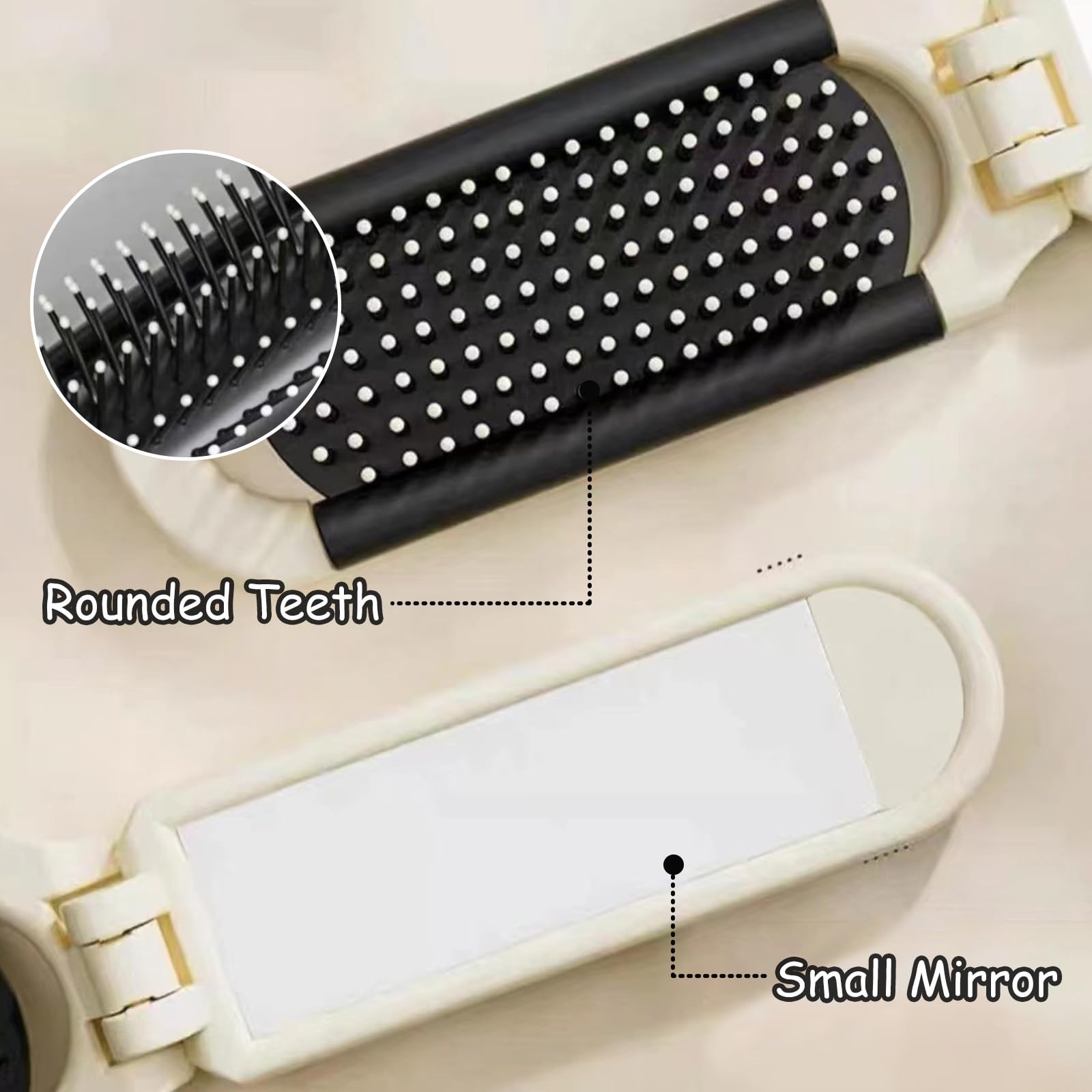 KASESSS 2 Pcs Detangle Hair Brush, Foldable Hair Brush Women - Image 3
