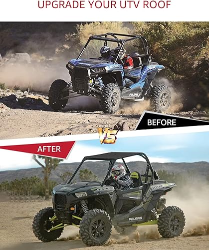 Miniatura 3 de Techo superior duro UTV, A&UTV PRO techo rígido de plástico RZR para Polaris RZR 900 S 1000 XP Turbo Trail 2 plazas 2014-2023 Accesorios