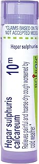 Boiron Hepar Sulphuris Calcareum 10M for Painful & Hoarse, Dry Cough - 80 Pellets